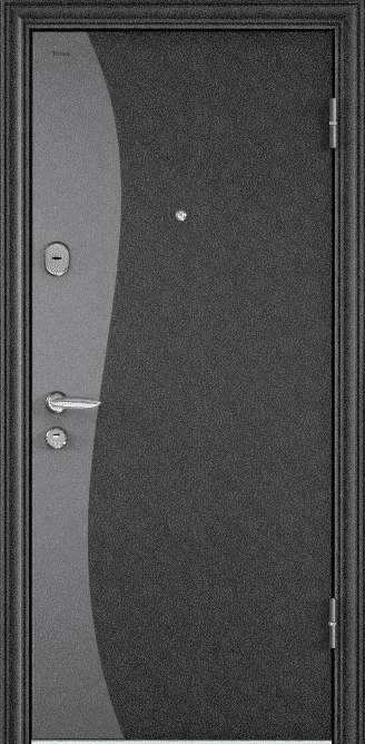 Входная дверь SUPER OMEGA 08 (Черный шелк / Слоновая кость)
