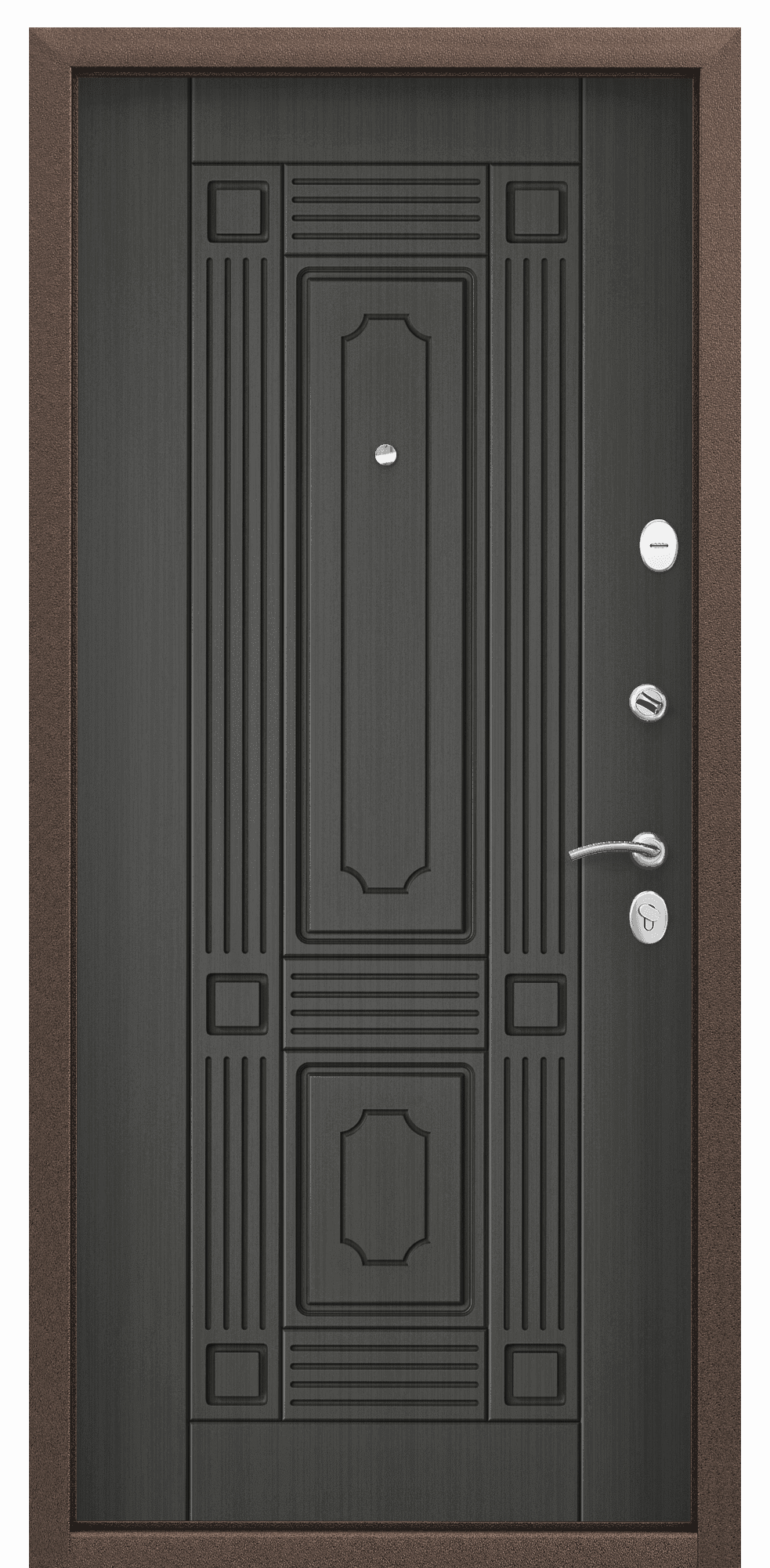 Входная дверь Дельта М-10 МP темно-синий букле