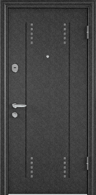 Входная дверь SUPER OMEGA 08 (Черный шелк / Белый перламутр)