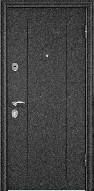 Входная дверь DELTA-100 (Черный шелк / Белый перламутр)