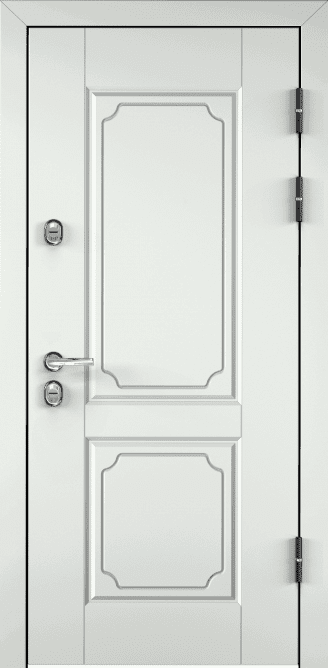 Входная дверь Snegir 45 (Белый / Дуб бежевый)