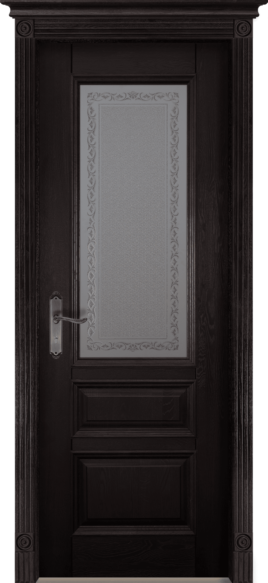 Дверь межкомнатная ПО Аристократ 2 в цвете венге